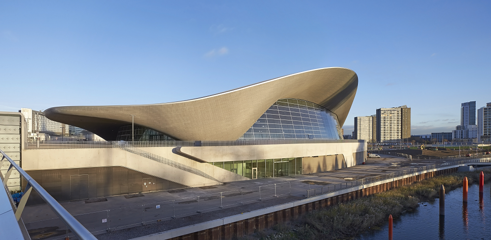 Centro Aquático de Londres. Fonte: Divulgação/Zaha Hadid Architects