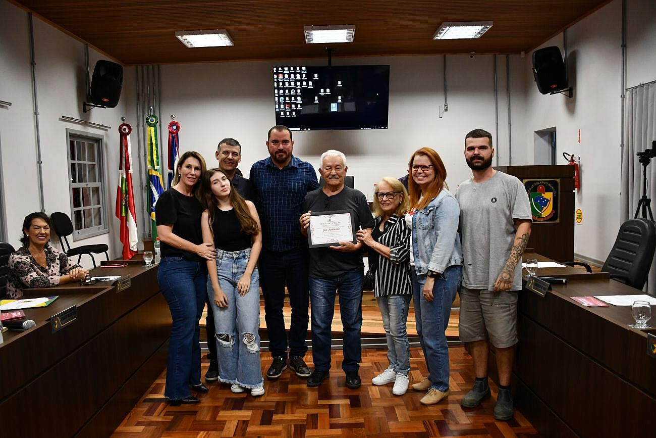 Jose Apolinario Vereador Mateus Donadel e Familia